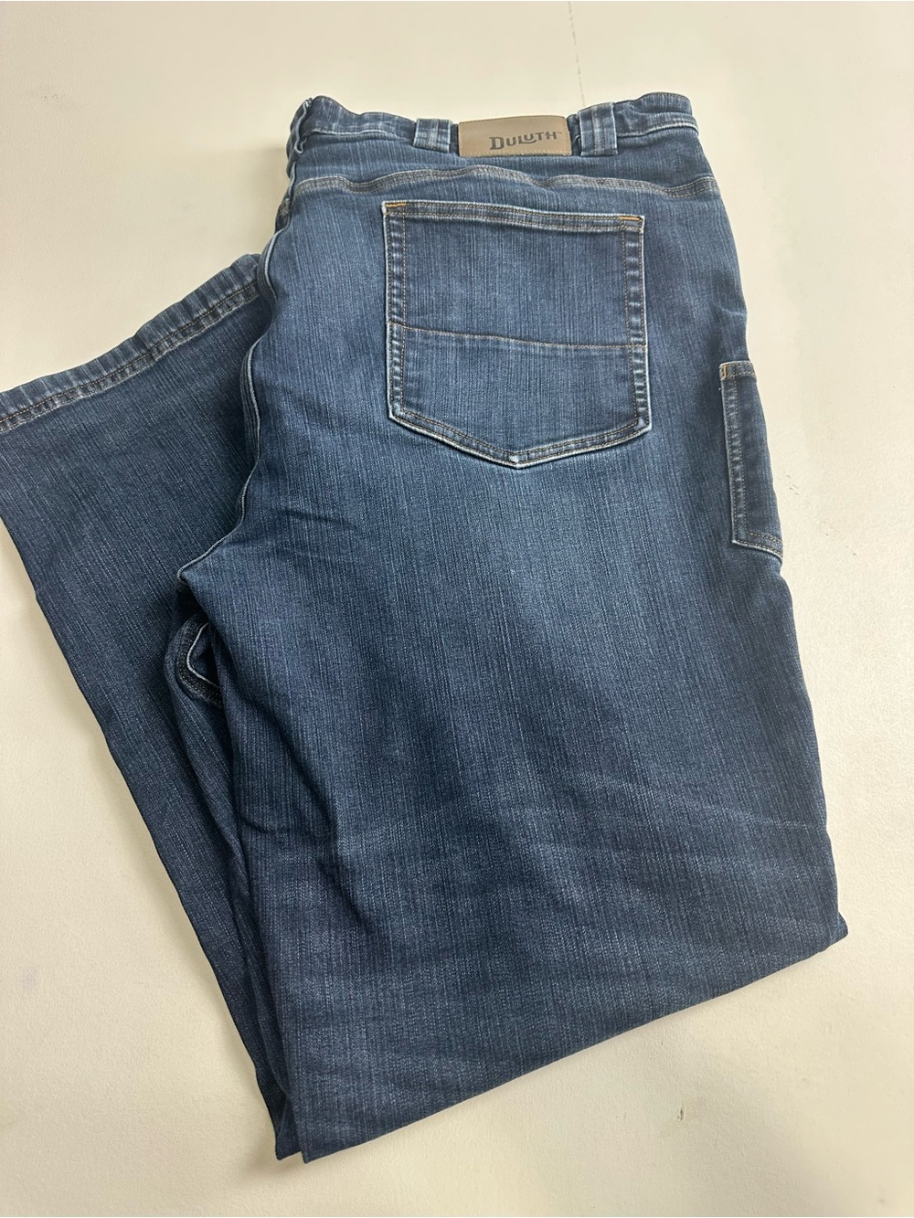 Duluth Trading Co Men's 46/33 stretch, ballroom double flex denim Work Jeans